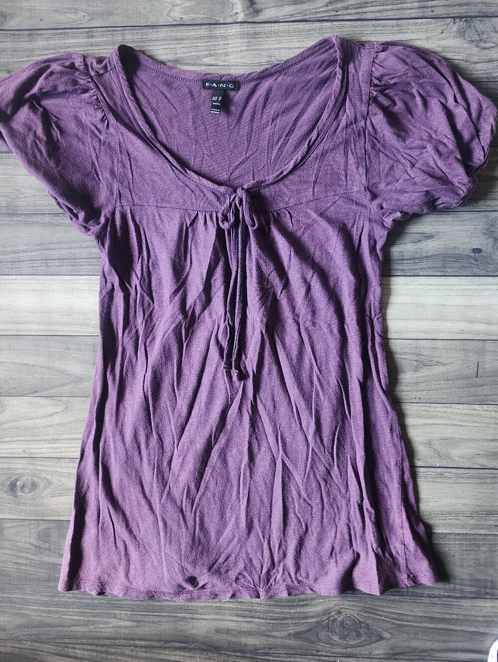 F.A.N.G Purple Sparkly Top Size Medium
